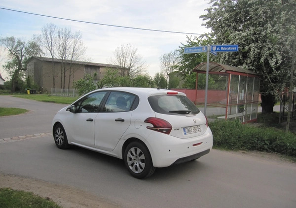 Peugeot 208 cena 23500 przebieg: 70850, rok produkcji 2016 z Jasień małe 79